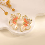 Ohrclips für Damen mit floralem Design