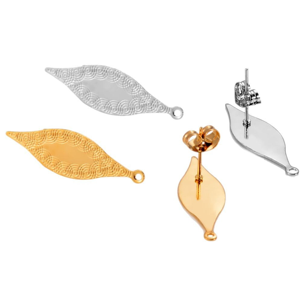 Boucles d'oreilles au design ajouré moderne