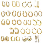 Boucles d'oreilles créoles incurvées