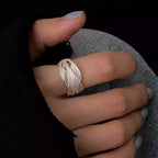 Bague ouverte pour femme au design courbé