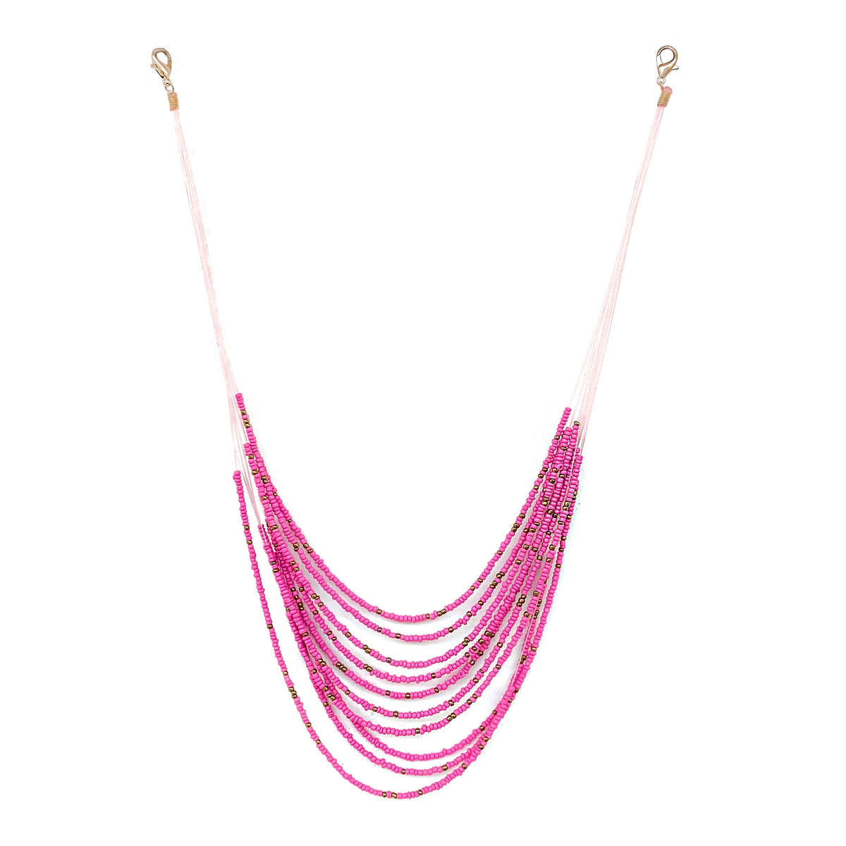 Collier multi-rangs perlé