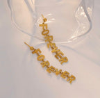 Boucles d'oreilles pendantes Statement pour femme