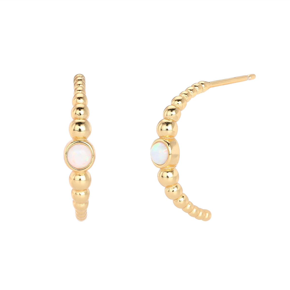Boucles d'oreilles avec opale et argent sterling 925