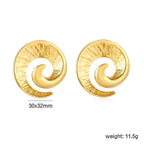 Boucles d'oreilles pendantes pour femme au design moderne et incurvé