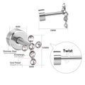Boucles d'oreilles pour femme avec cristaux