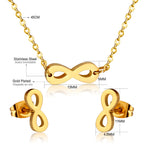 Bracelet pour femme avec symbole infini en acier inoxydable