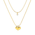 Collier pour femme avec pendentif cœur étincelant et design ornemental élégant