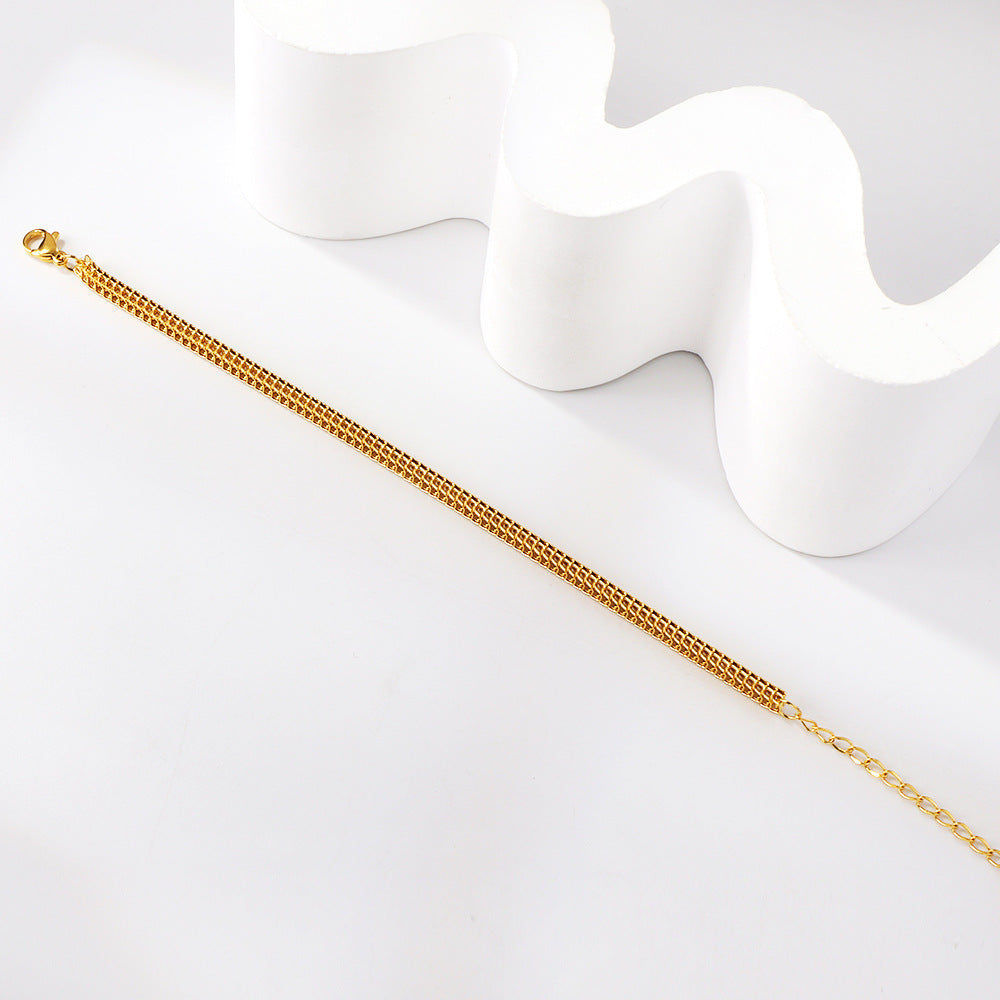 Bracelet pour femme avec design de pièce de monnaie