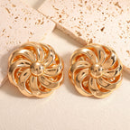 Boucles d'oreilles pour femme au design floral artistique