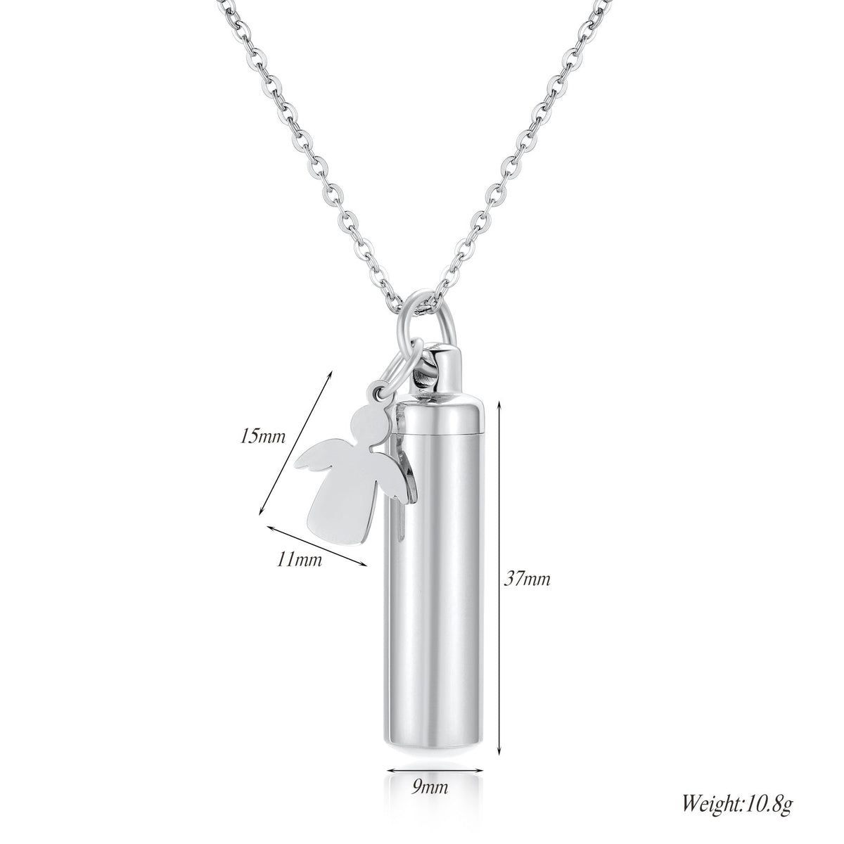 Collier pour femme avec pendentif capsule personnalisable