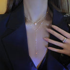 Collier à pendentif multi-chaînes