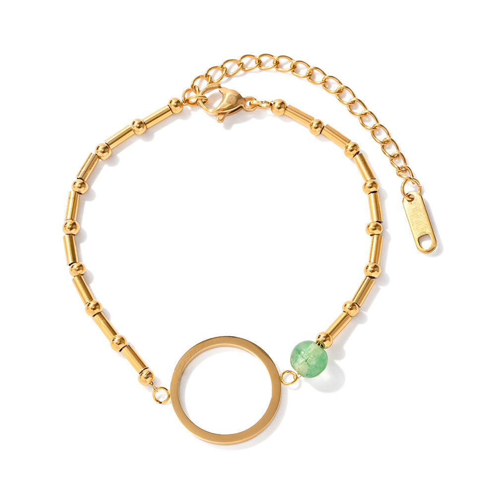Bracelet pour femme avec motif coquillage en acier inoxydable