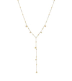 Collier élégant en Y avec perles