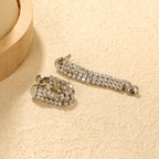 Boucles d'oreilles pendantes pour femme avec cristaux