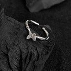 Bague fine pour femme motif papillon