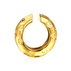 Boucles d'oreilles puces brillantes en acier inoxydable