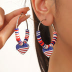 Boucles d'oreilles étoiles scintillantes avec pierre centrale et strass