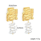 Boucles d'oreilles pendantes pour femme avec design floral et perles