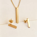 Parure de bijoux moderne pour femme en acier inoxydable