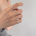 Bague fine en argent pour femme avec motif poisson