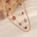 Collier pour femme avec pierres décoratives