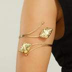 Bracelet rigide pour femme avec motifs floraux