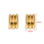 Boucles d'oreilles pendantes pour femme au design chaîne moderne