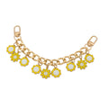 Bracelet fantaisie avec breloques fleurs
