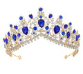 Diadème glamour pour femme avec strass et cristaux