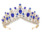 Diadème glamour pour femme avec strass et cristaux