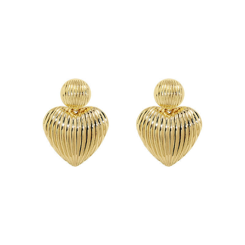 Boucles d'oreilles pendantes pour femme motif feuille