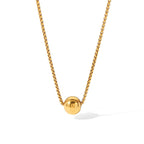 Collier pour femme avec pendentif boule élégant et brillant