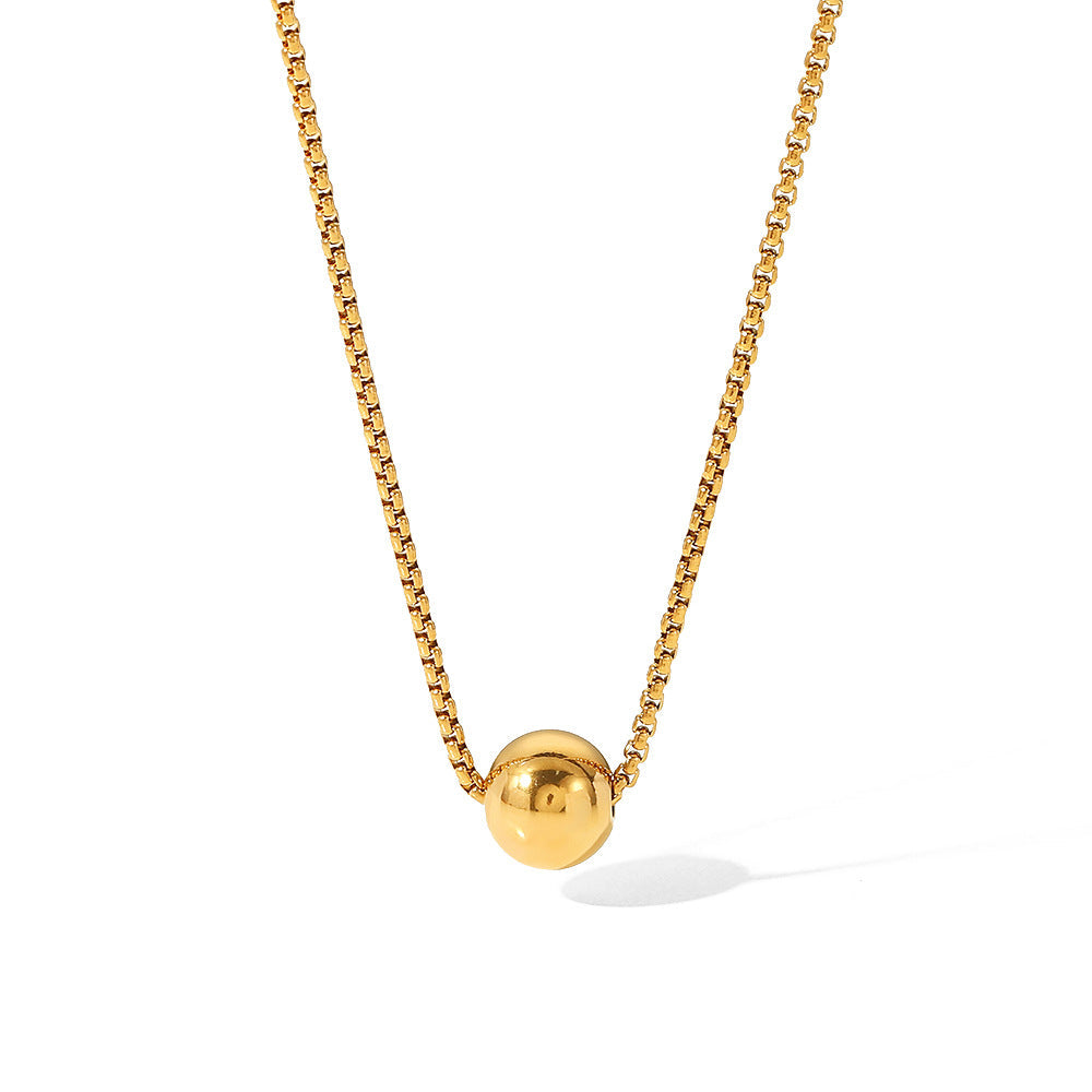 Collier pour femme avec pendentif boule élégant et brillant