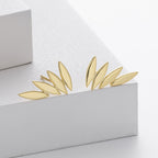 Boucles d'oreilles créatives en forme de feuille en argent sterling 925