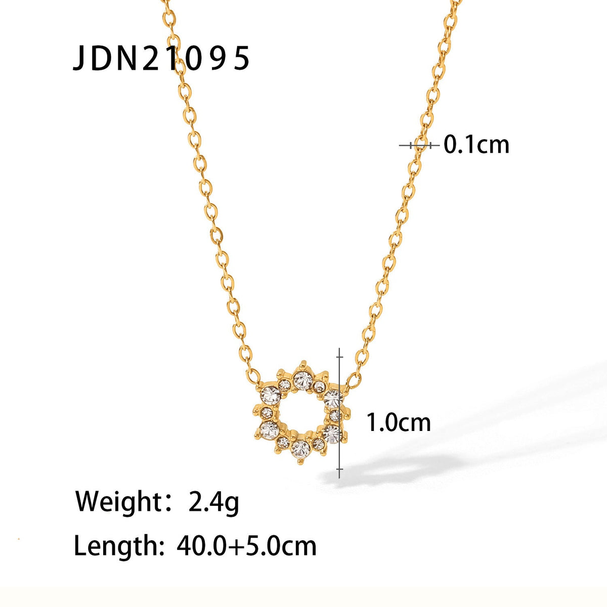 Collier avec pendentif cristal