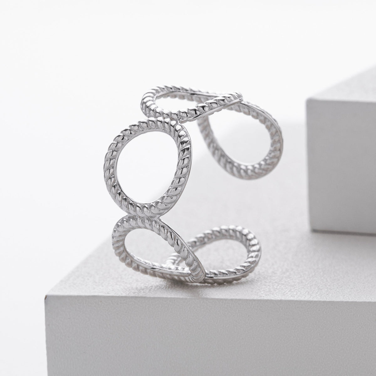 Offener Ring für Damen aus 925 Sterlingsilber