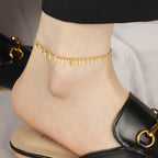 Chevillère élégante pour femme avec pendentifs délicats