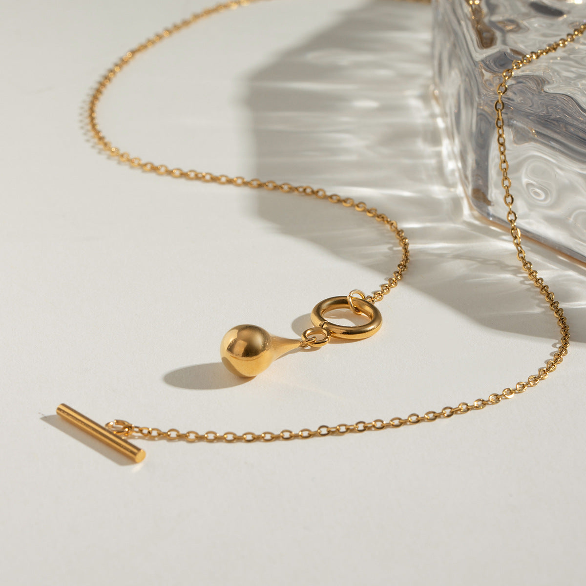 Collier pour femme avec fermoir sécurisé et pendentif étincelant