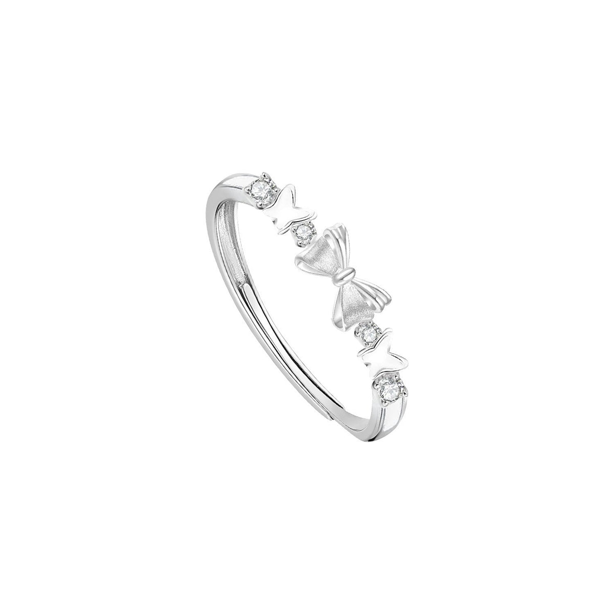 Bague élégante pour femme avec texture fine et cristal