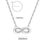 Bracelet pour femme avec symbole infini en acier inoxydable