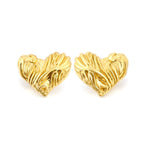 Clous d'oreilles pour femme motif cœur en acier inoxydable