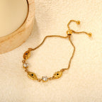 Bracelet pour femme avec pendentif étoile scintillant et design réglable