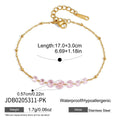 Bracelet pour femme avec cristaux et fermoir réglable