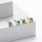 Boucles d'oreilles pour femme motif œil protecteur en argent sterling 925