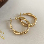 Boucles d'oreilles spirales élégantes