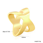 Bague réglable pour femme au design torsadé élégant