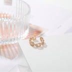 Bague élégante et étincelante pour femme avec cristaux