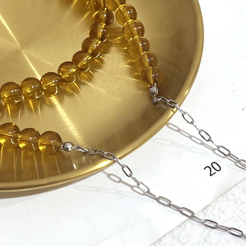 Chaîne de lunettes à perles multi-rangs