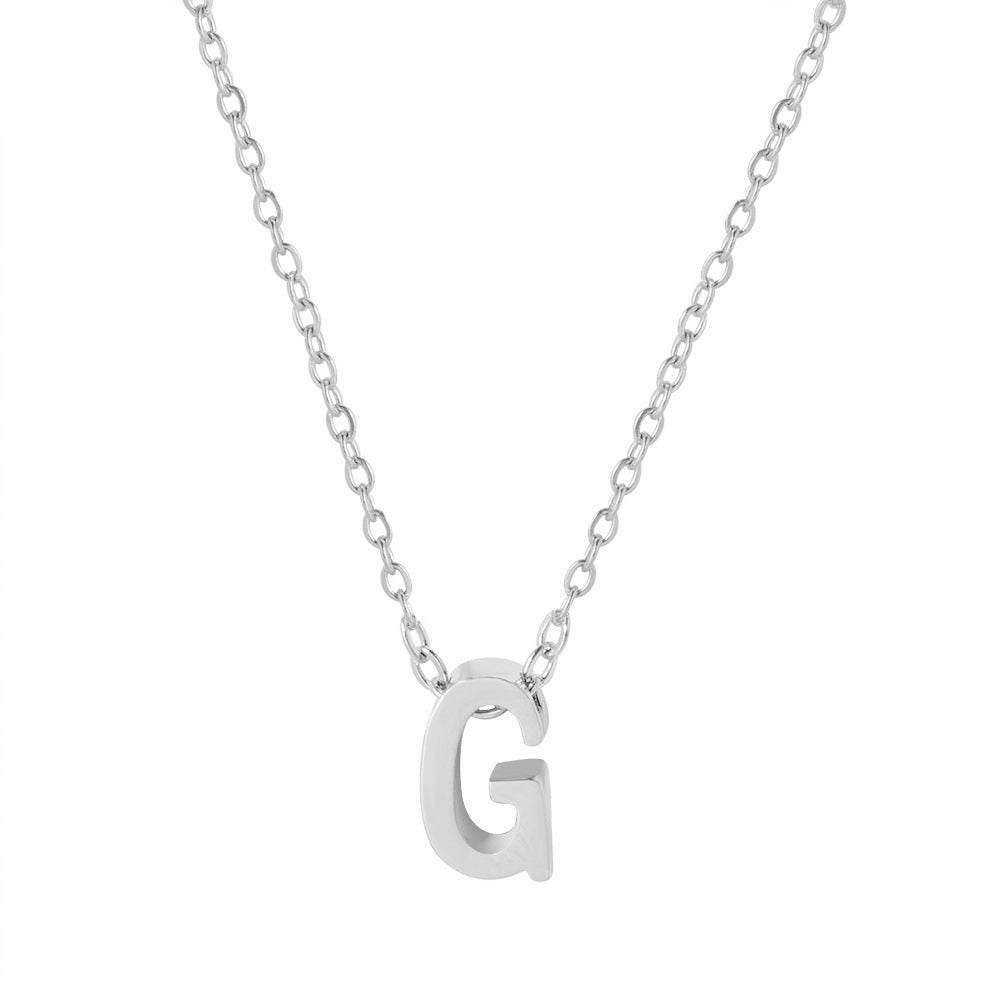 Collier pendentif initiale personnalisé pour femme