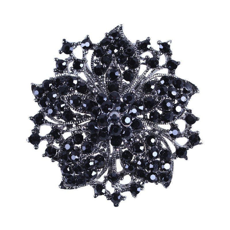 Broche glamour avec cristaux